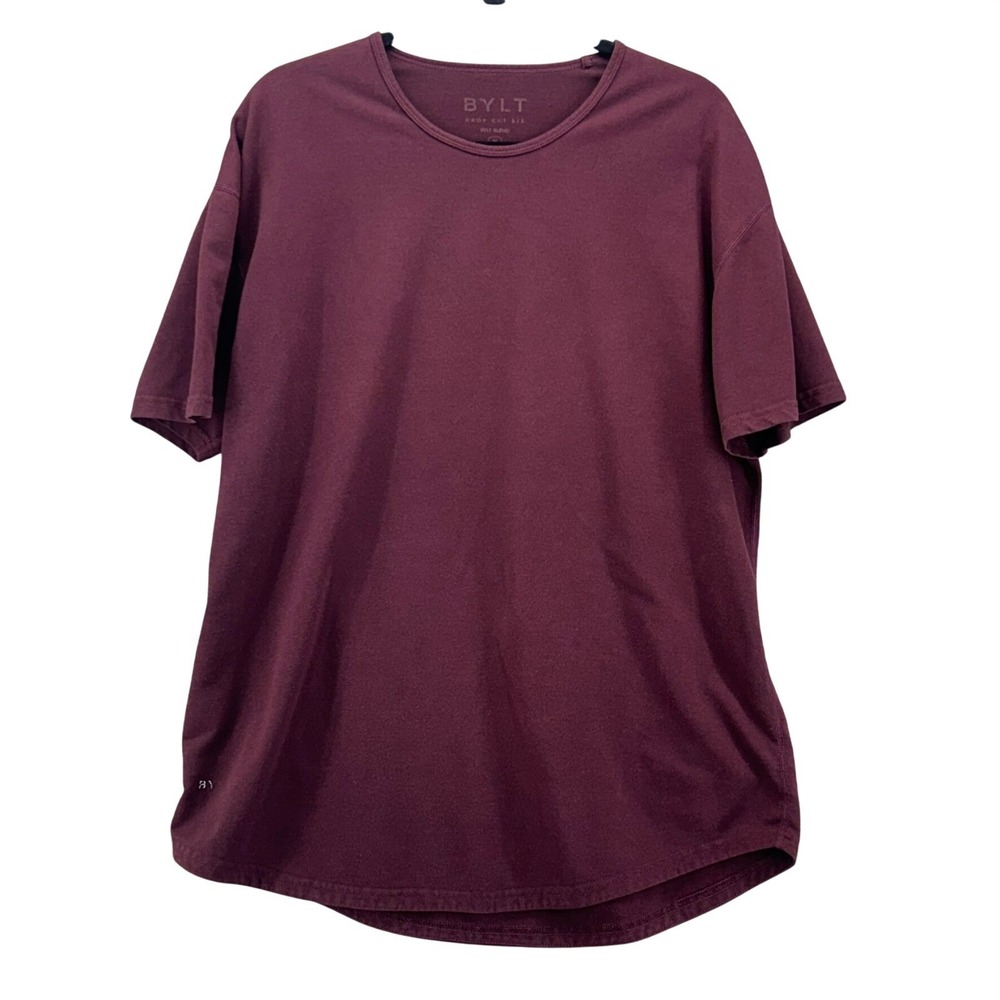 BYLT Drop Cut Shirt Maroon XL